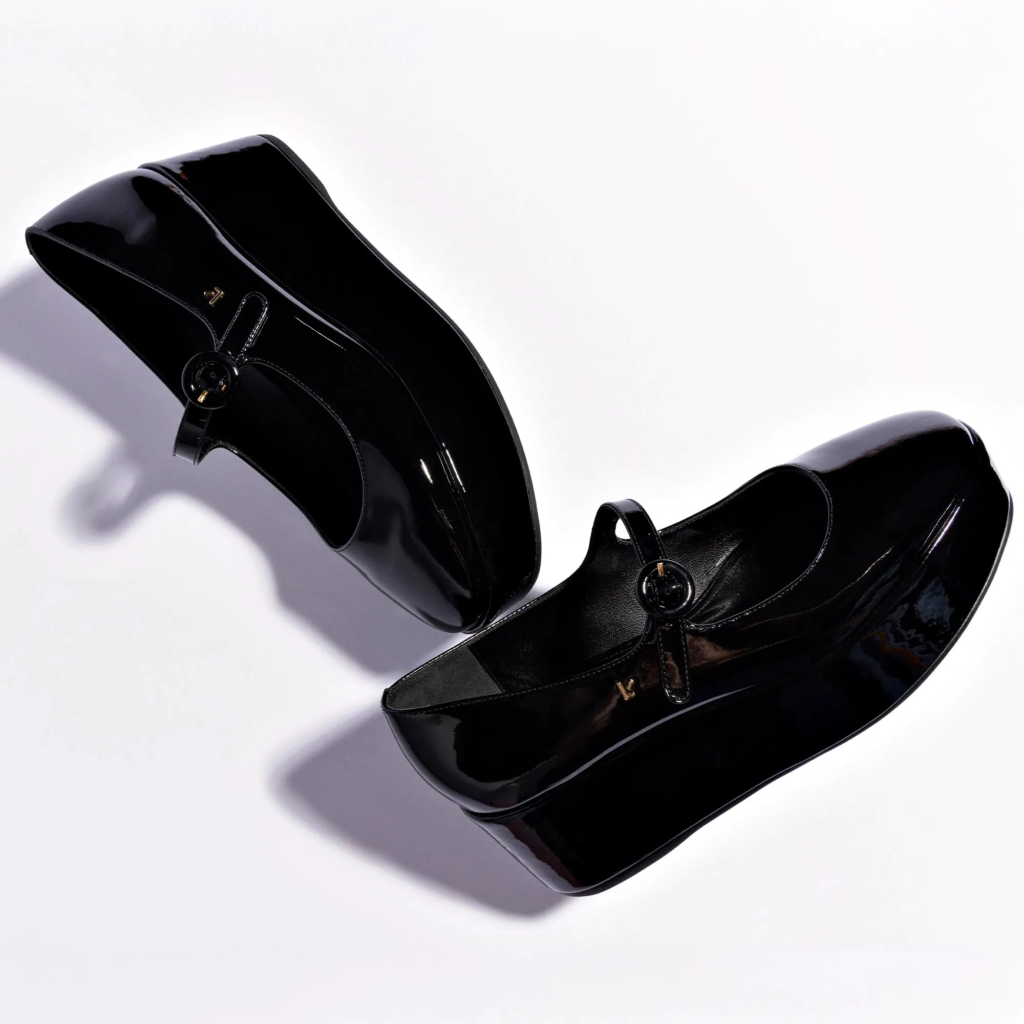 Blair Flatform In Black Patent Leather