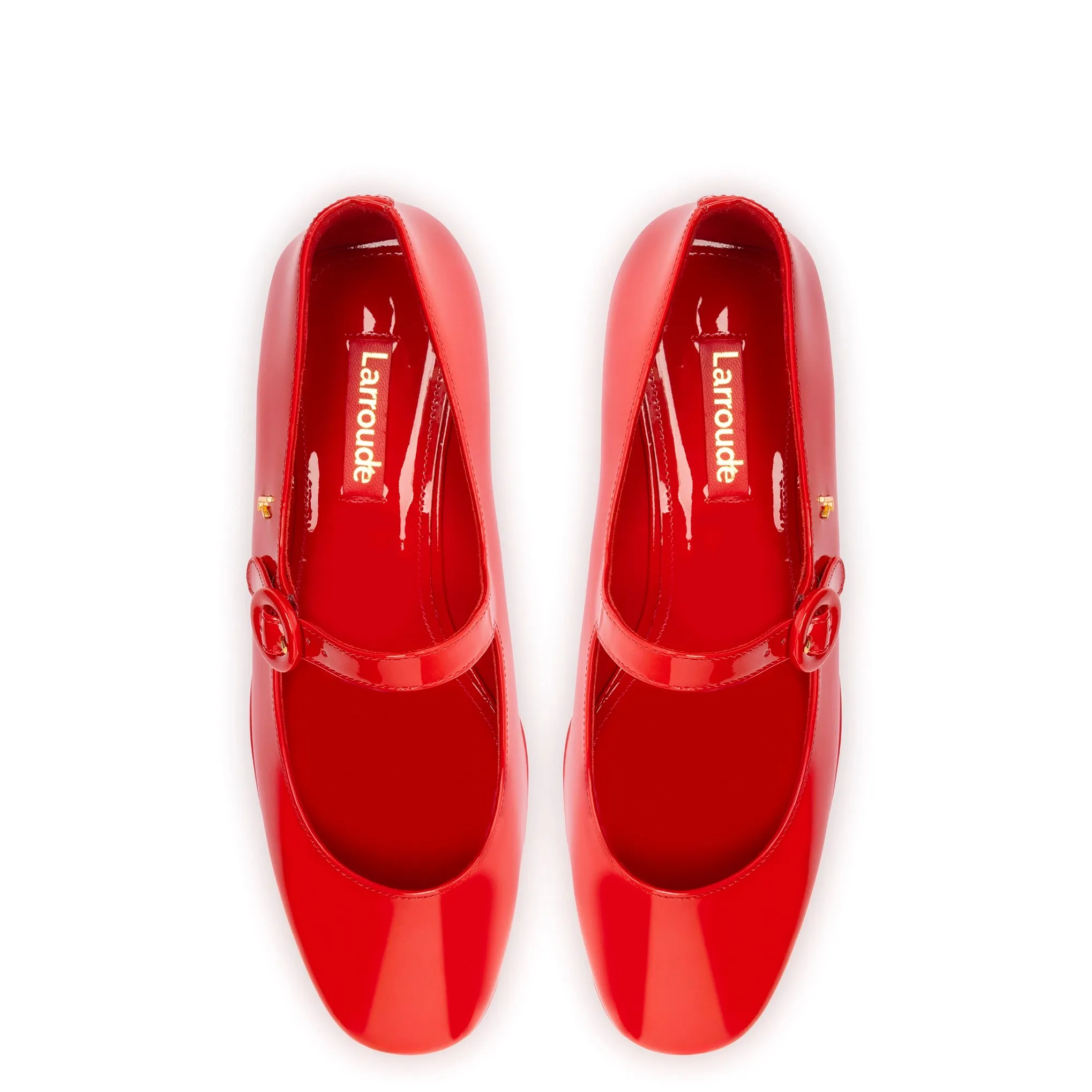 Blair Flatform In Scarlet Patent Leather