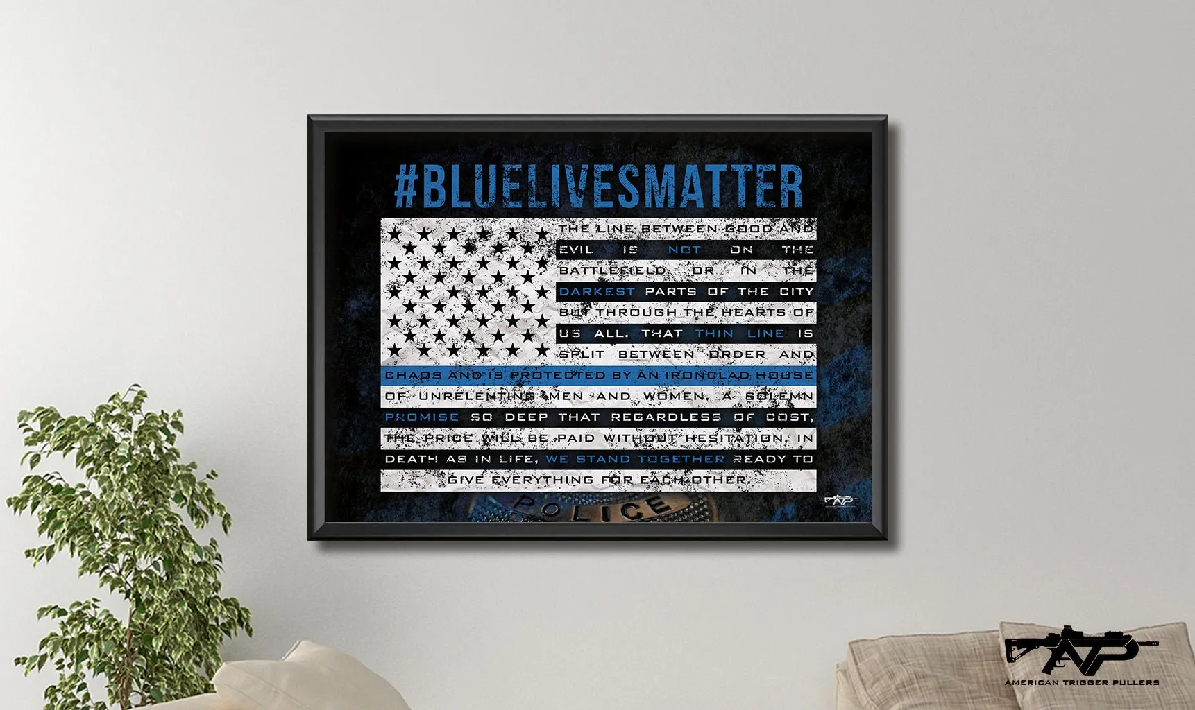 Blue Lives Matter Canvas