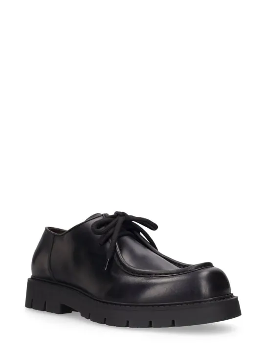 Bottega Veneta   45mm Haddock leather lace-up shoes 