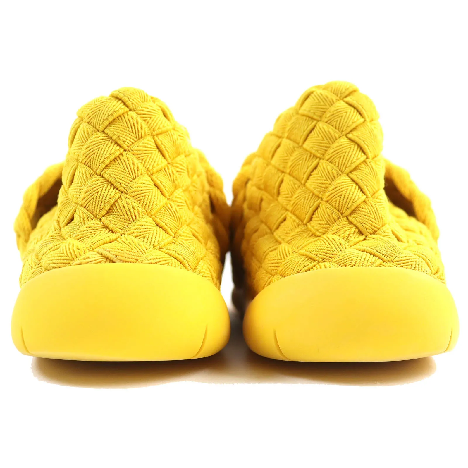 Bottega Veneta Intrecciato Knit Sneakers Yellow 41