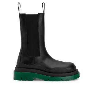 Bottega Veneta - Women's Tire Boots - (Black/Green)