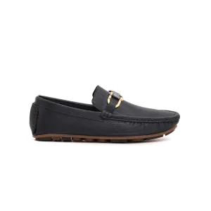 Boys Black Formal Moccasin KD0371