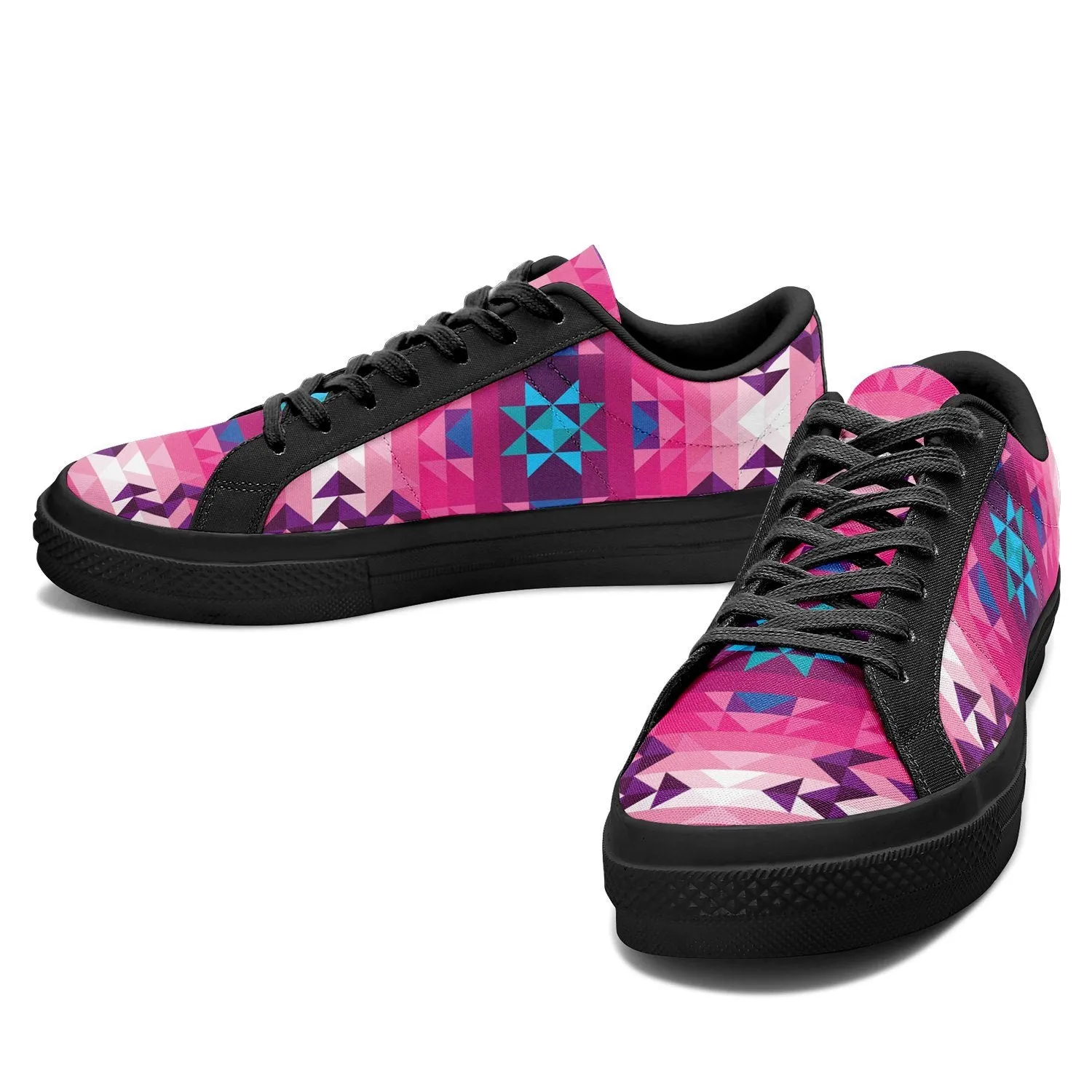 Bright Wave Aapisi Low Top Canvas Shoes Black Sole