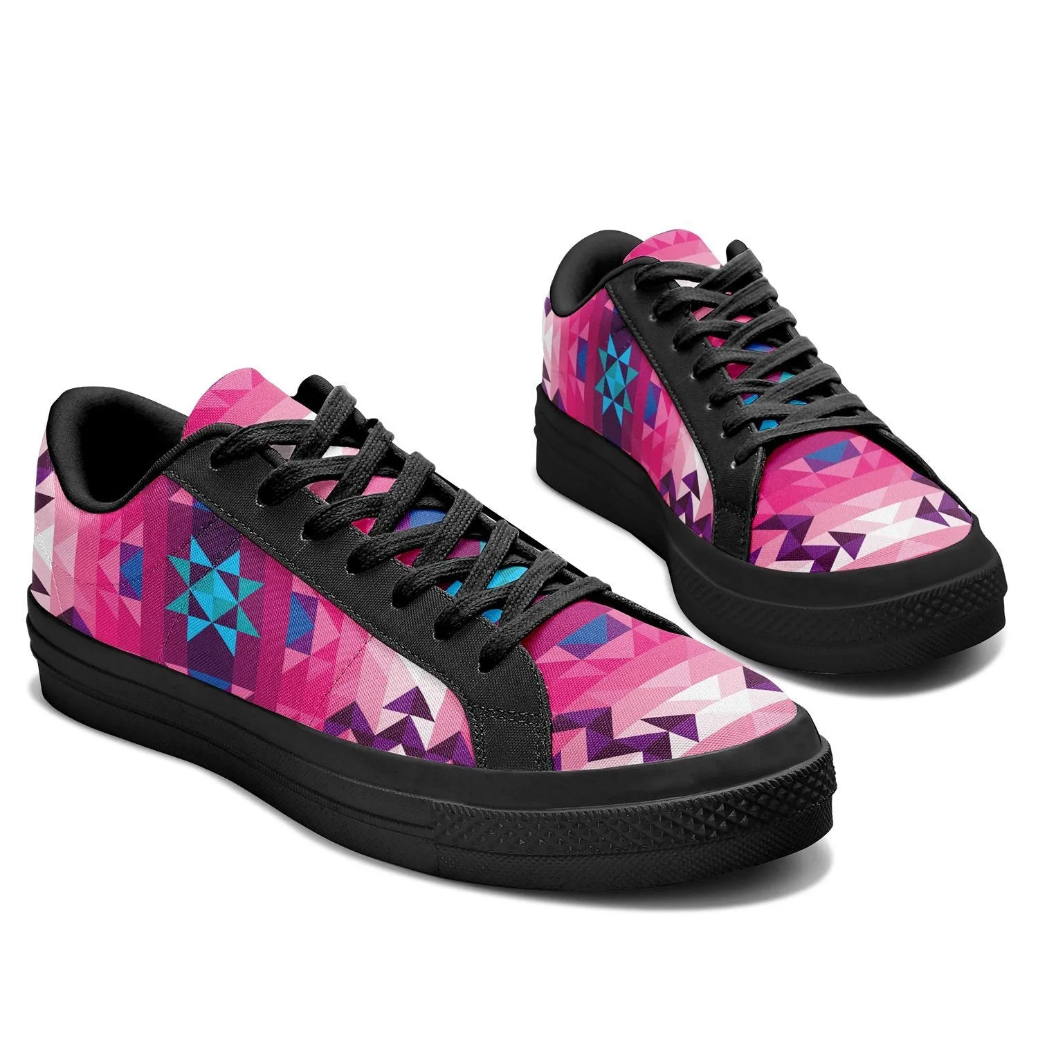 Bright Wave Aapisi Low Top Canvas Shoes Black Sole