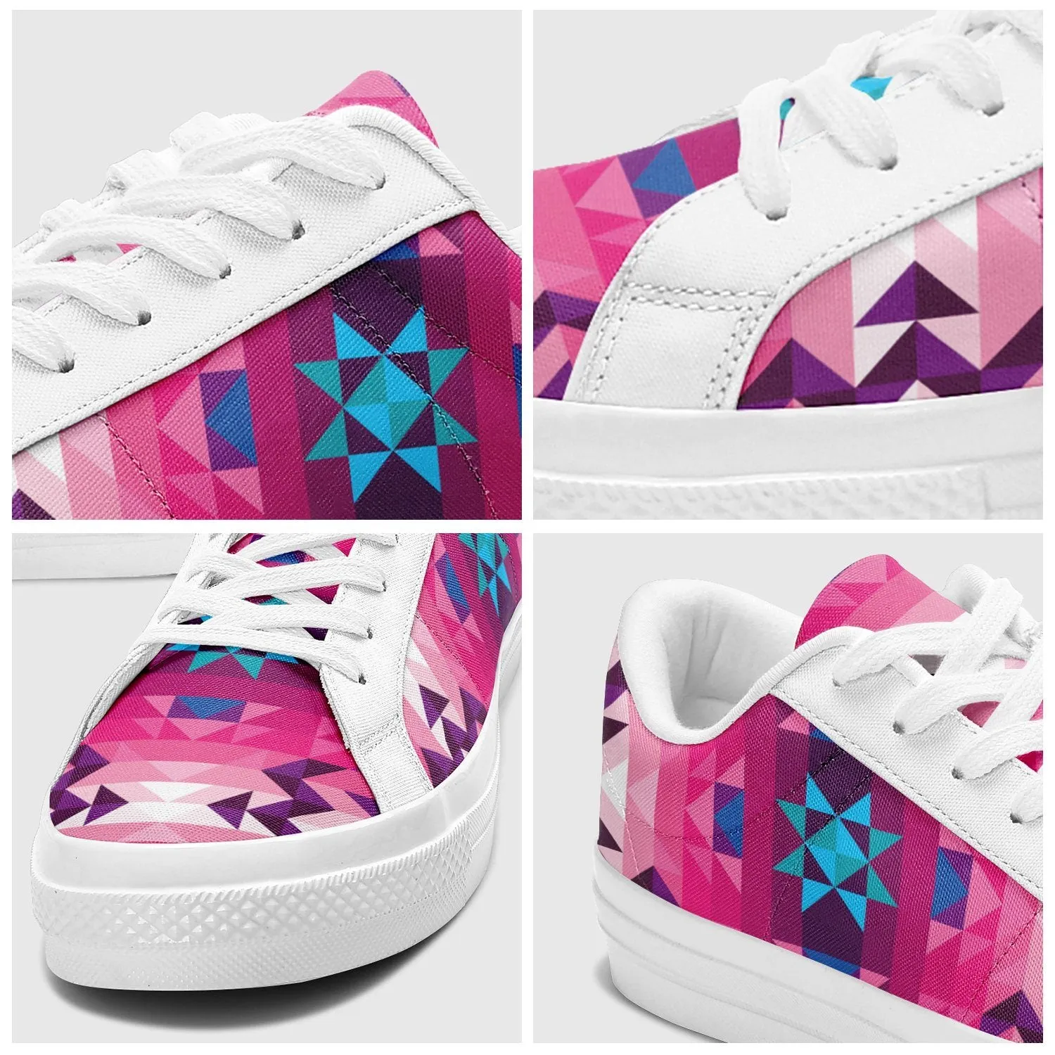 Bright Wave Aapisi Low Top Canvas Shoes White Sole