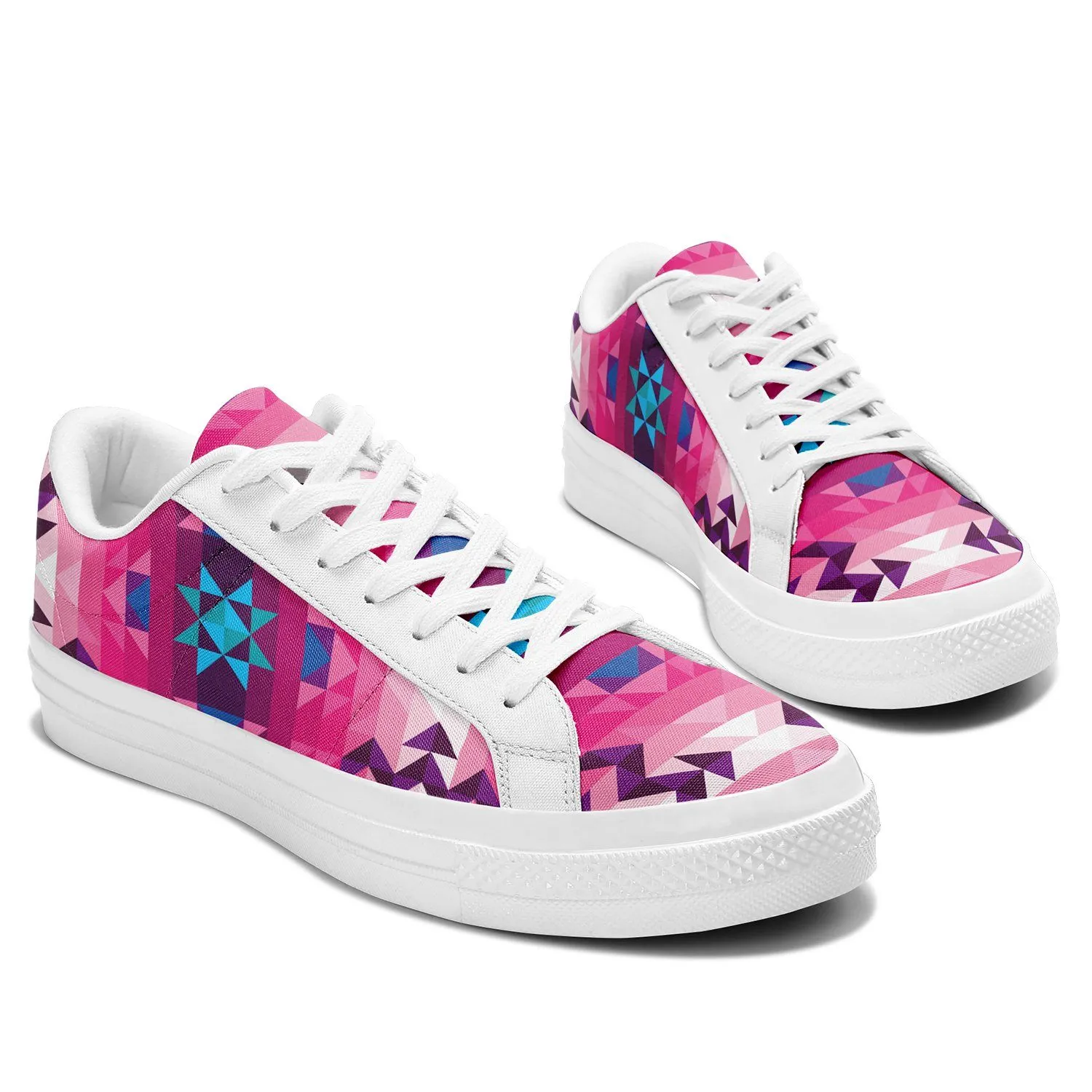 Bright Wave Aapisi Low Top Canvas Shoes White Sole