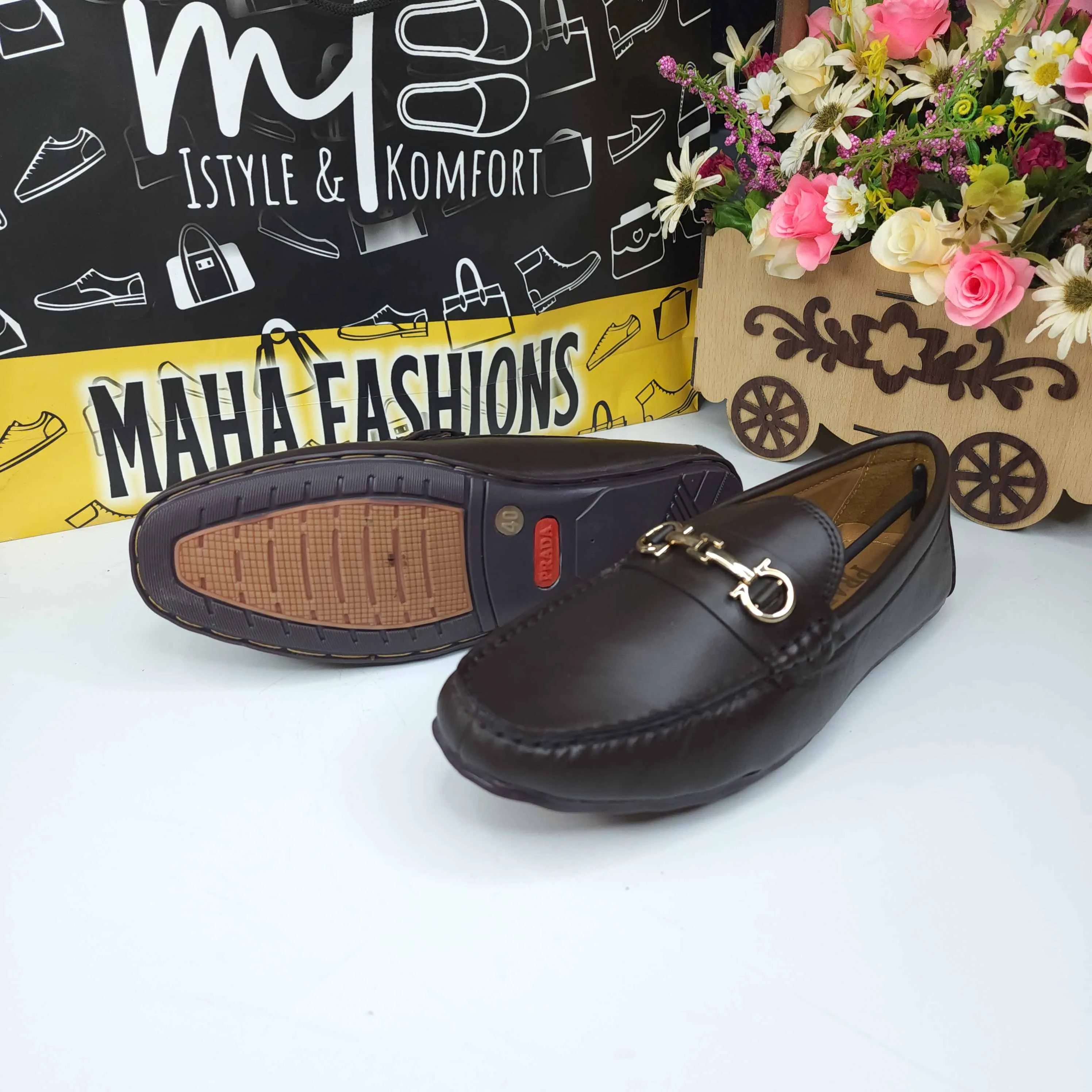 Brown Buckle Moccs