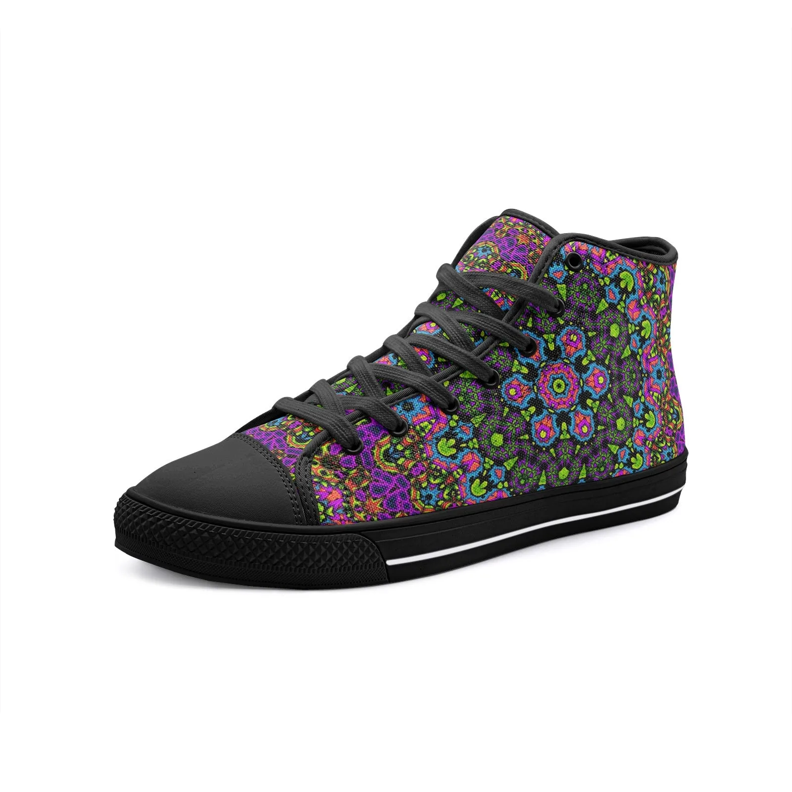 Cameron Gray | Psy Trip | Unisex High Top Canvas Shoes