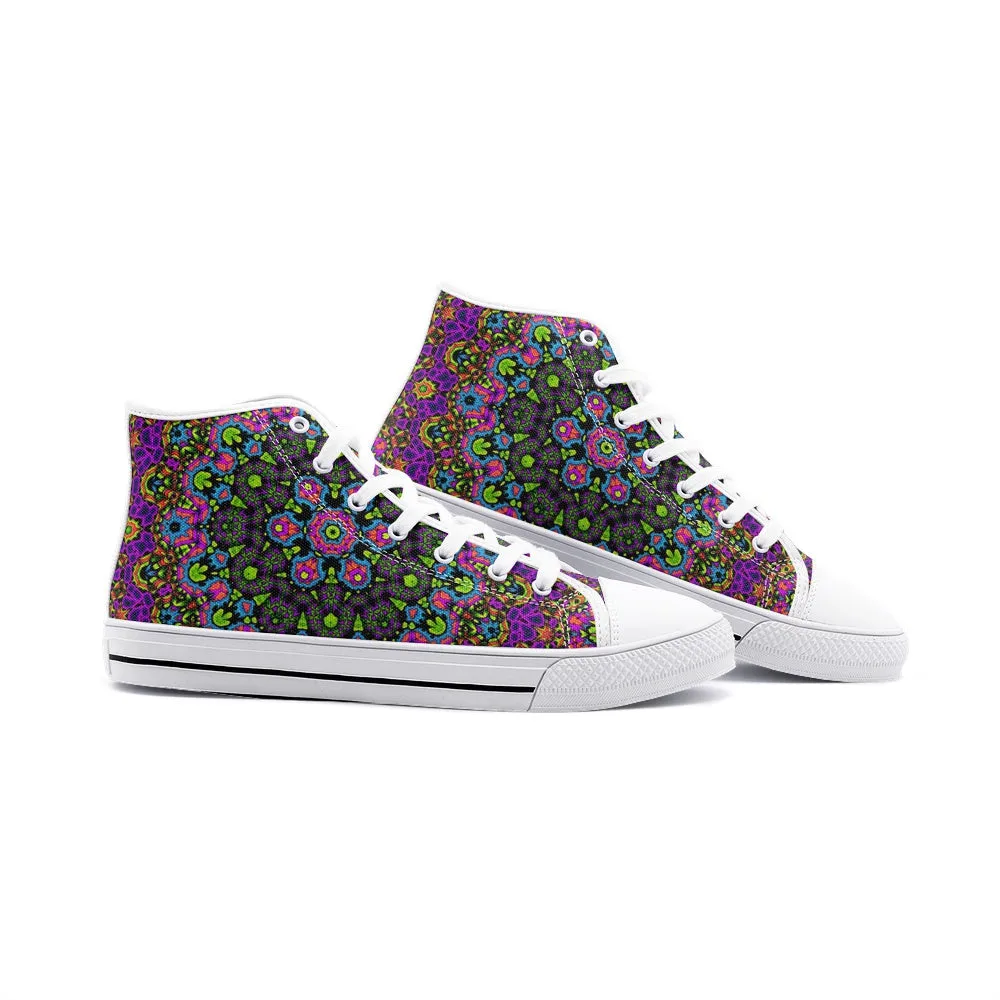 Cameron Gray | Psy Trip | Unisex High Top Canvas Shoes