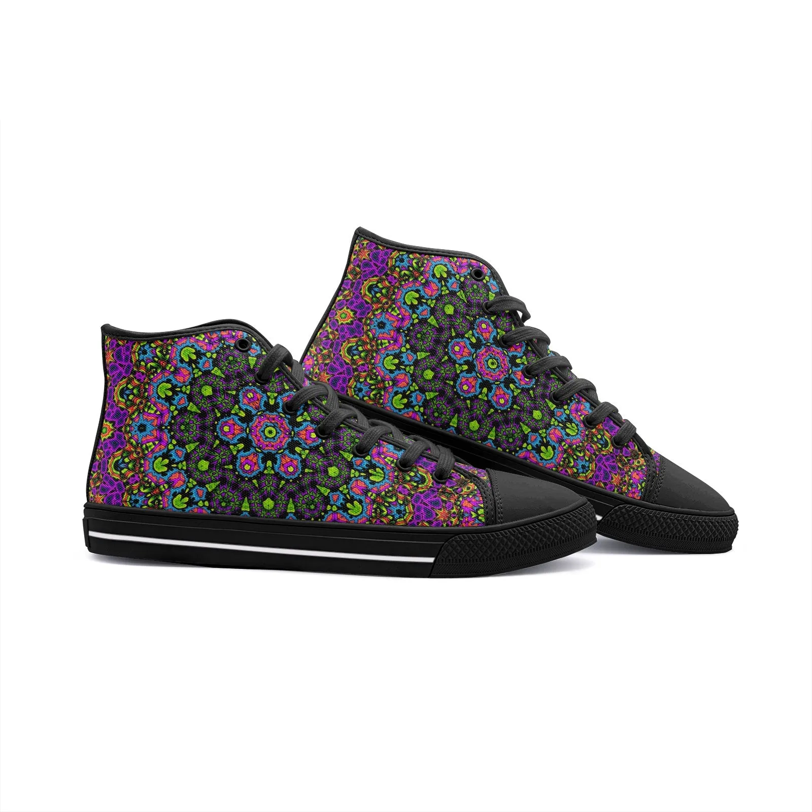 Cameron Gray | Psy Trip | Unisex High Top Canvas Shoes