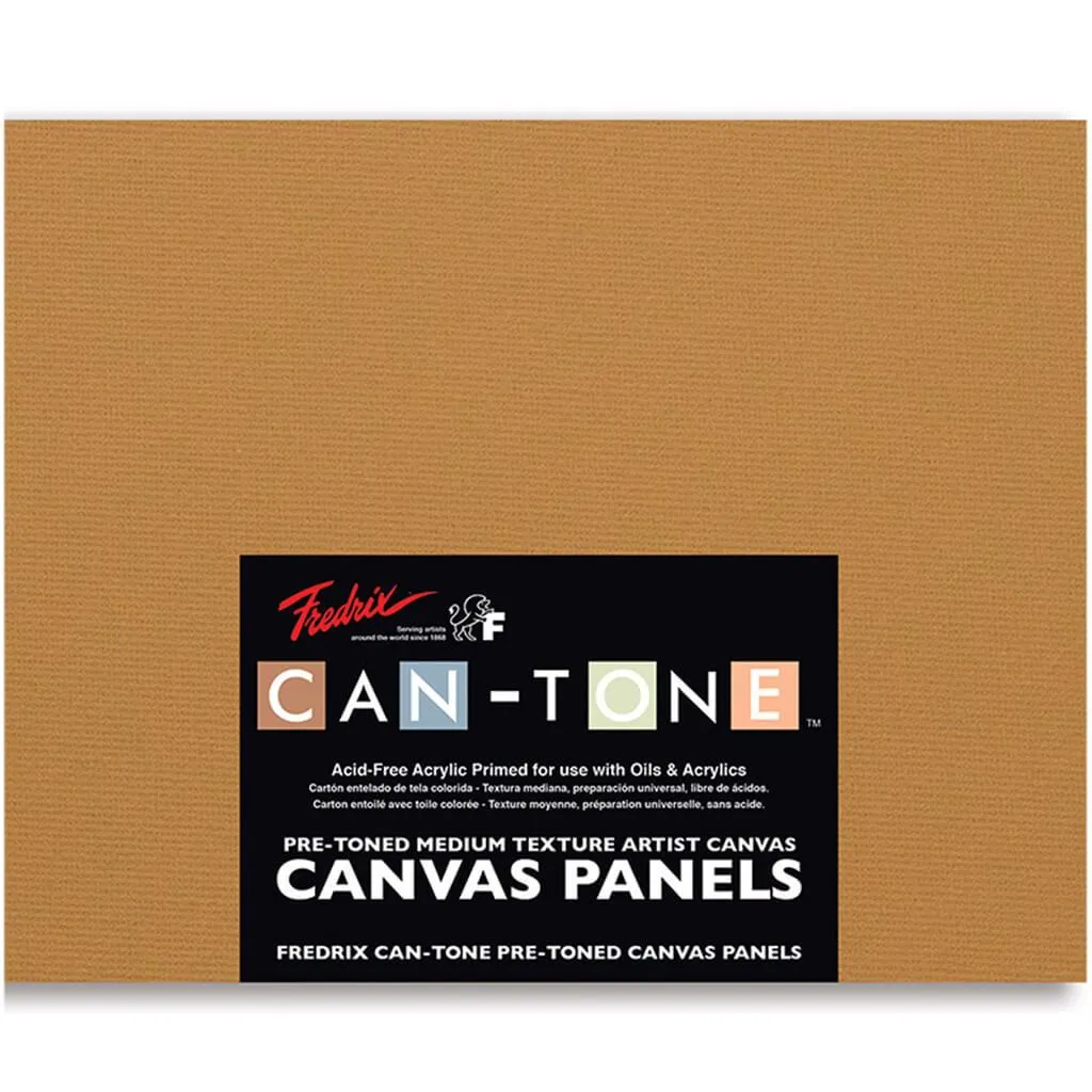 Cantone Canvas Panels Cappuccino 9in x 12in Pack of 3