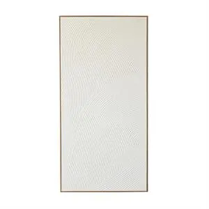 Canvas Art - White Geometric Art Deco Wall Art Decor