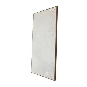 Canvas Art - White Geometric Art Deco Wall Art Decor