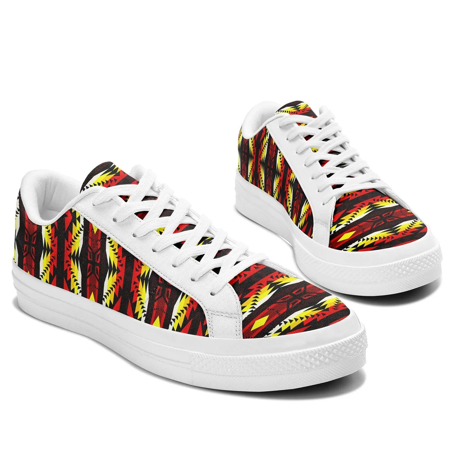 Canyon War Party Aapisi Low Top Canvas Shoes White Sole