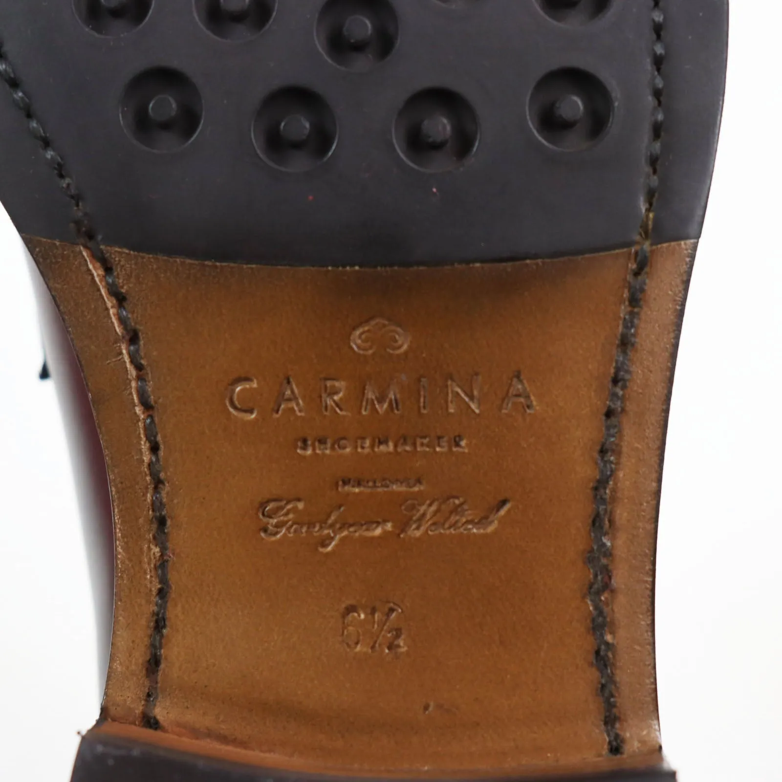 CARMINA Genova Leather Loafers Black 6.5