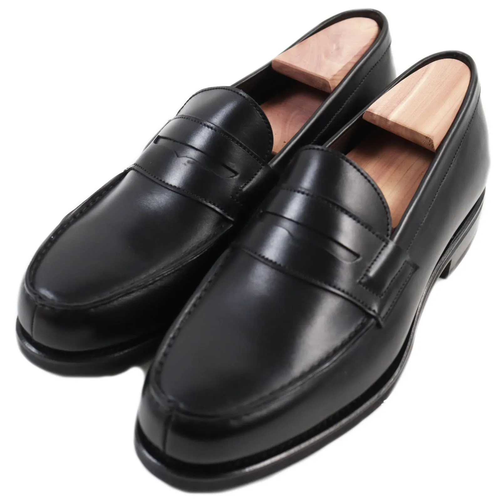 CARMINA Genova Leather Loafers Black 6.5