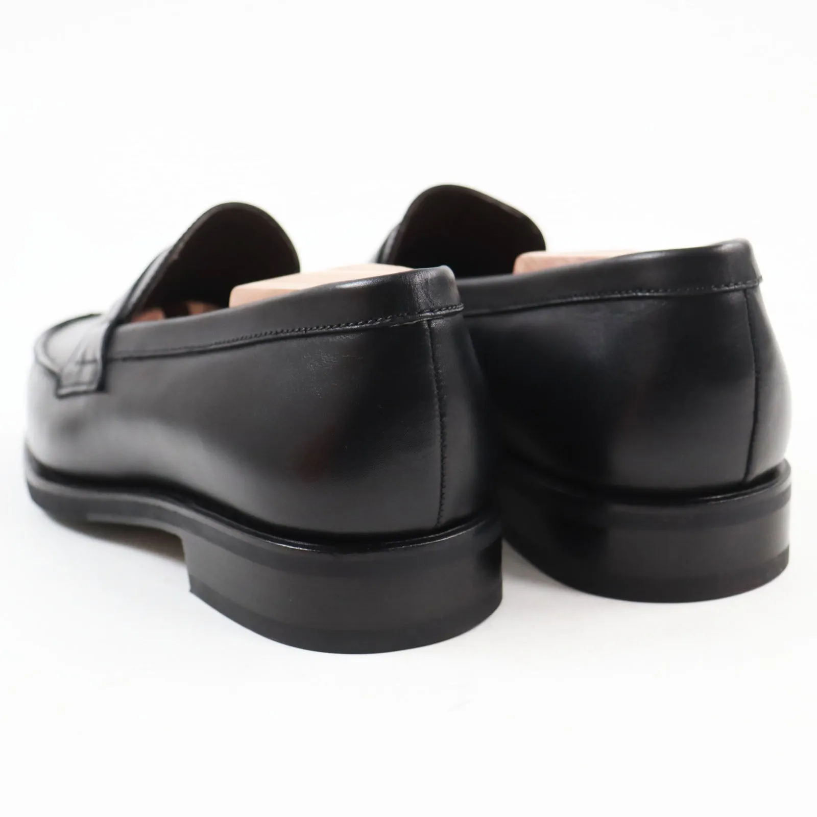 CARMINA Genova Leather Loafers Black 6.5