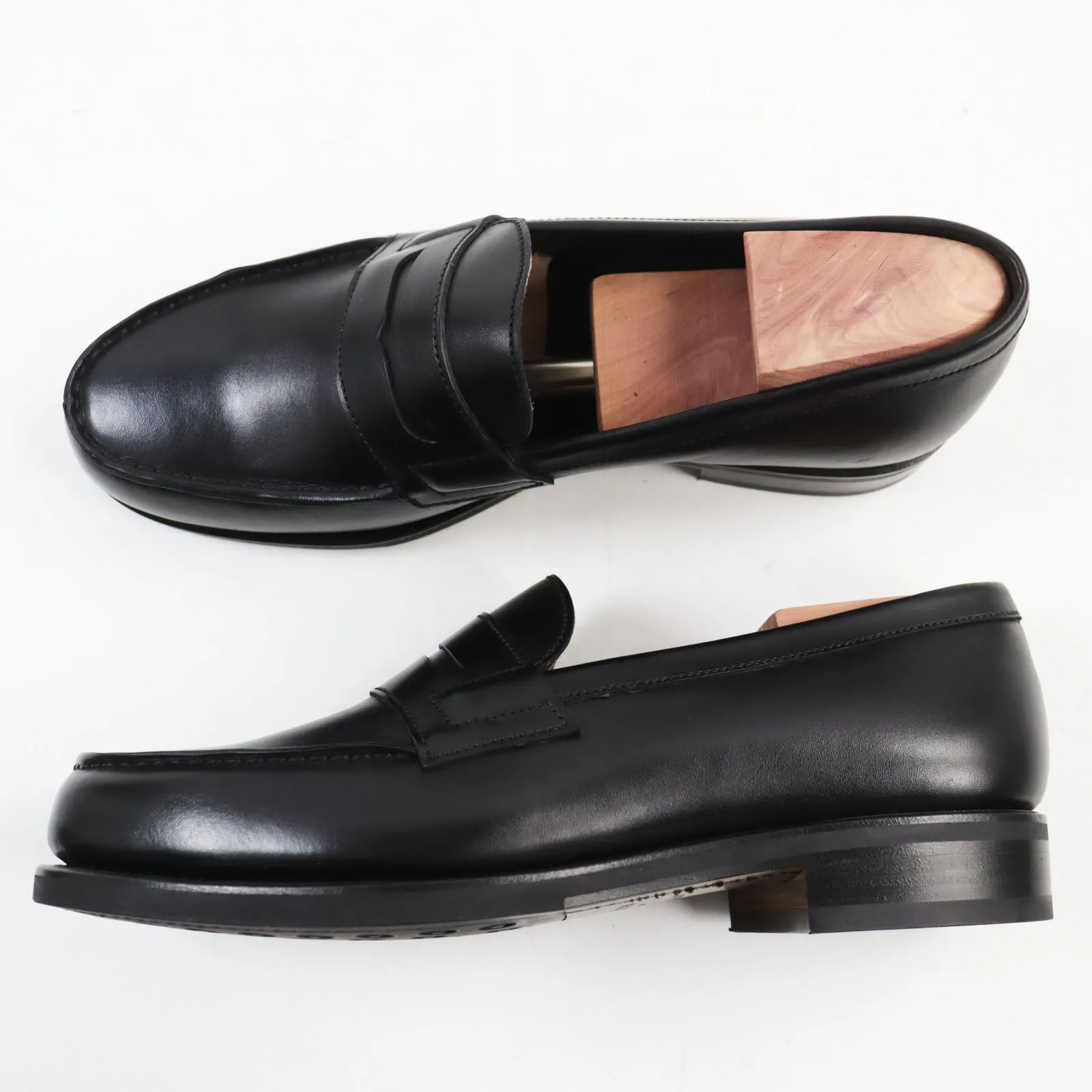 CARMINA Genova Leather Loafers Black 6.5