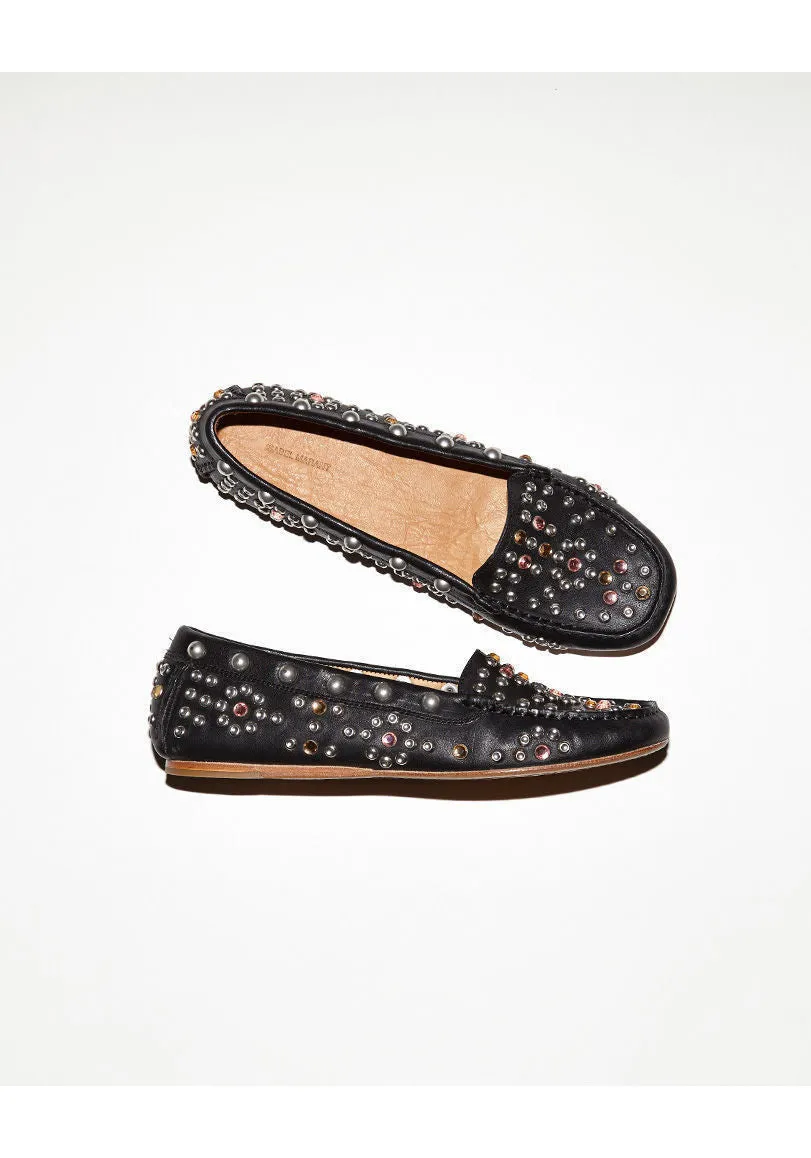 Cherry Studded Moccasins