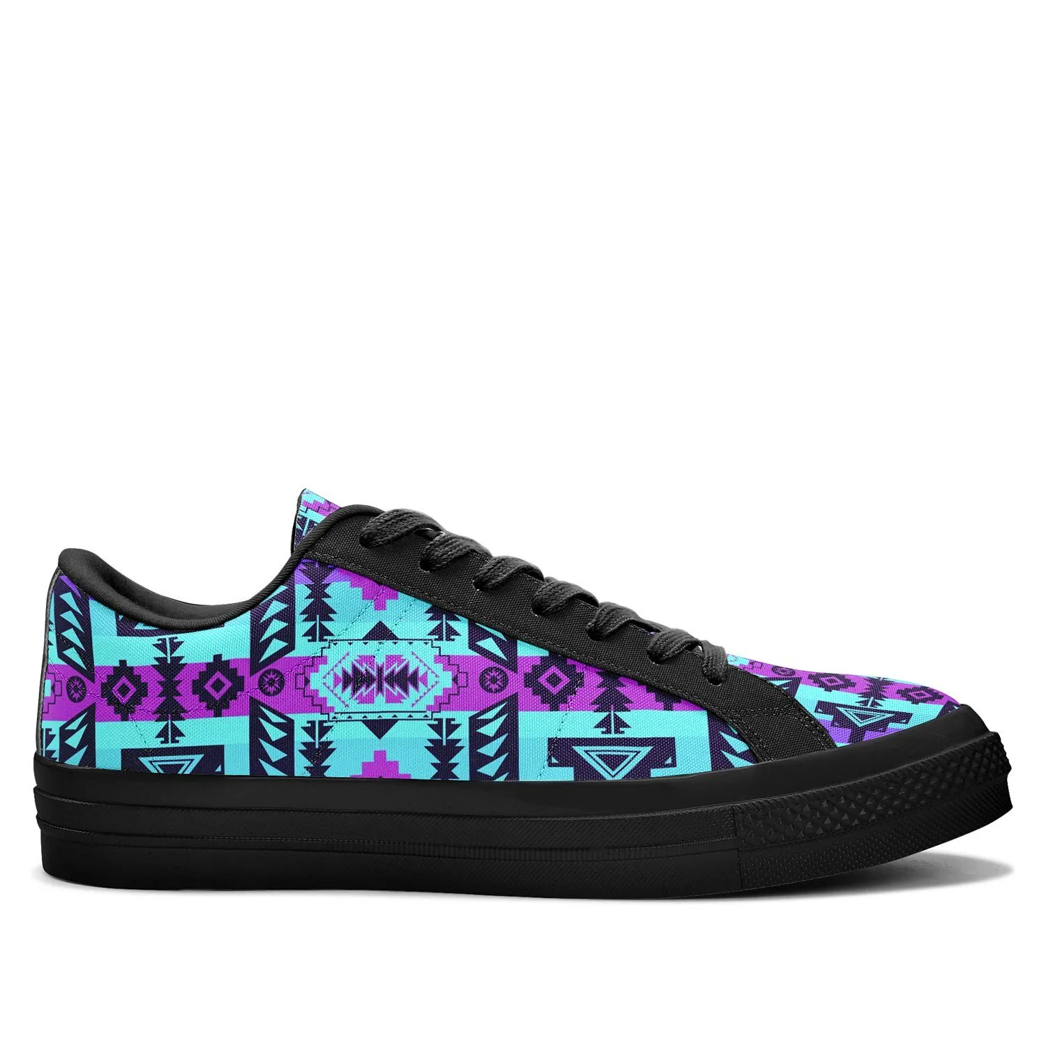 Chiefs Mountain Moon Shadow Aapisi Low Top Canvas Shoes Black Sole