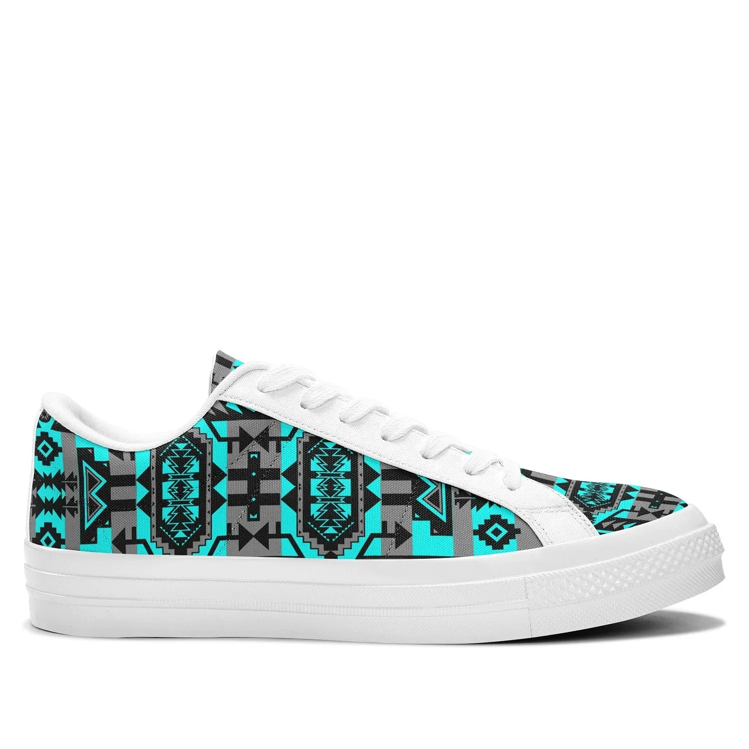 Chiefs Mountain Sky Aapisi Low Top Canvas Shoes White Sole