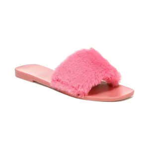 Circus by Sam Edelman Womens Everette Cozy Faux Fur Jelly Sandals