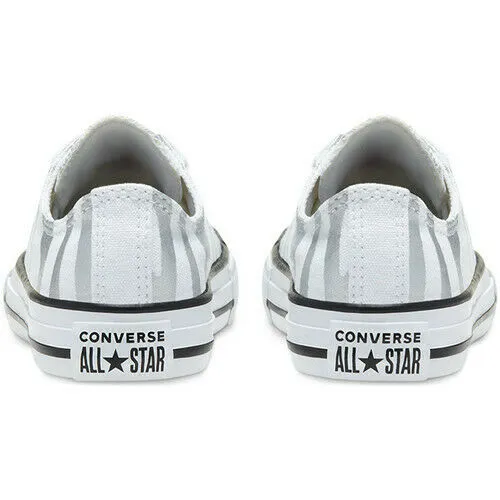 Converse 667604C White Animal Print Pre-School Kids Canvas Sneaker Shoes AMRS749