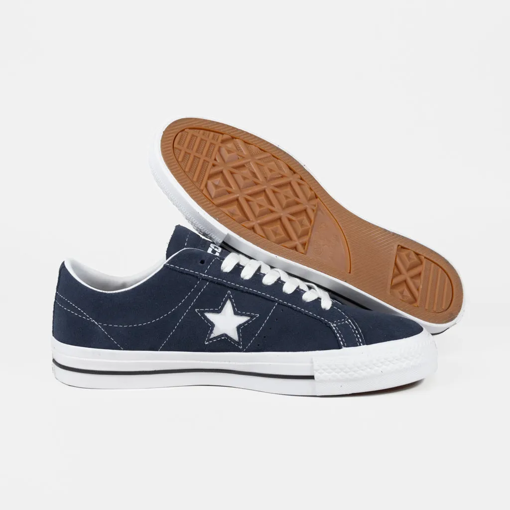 Converse Cons - One Star Pro OX Shoes - Navy / White / Black