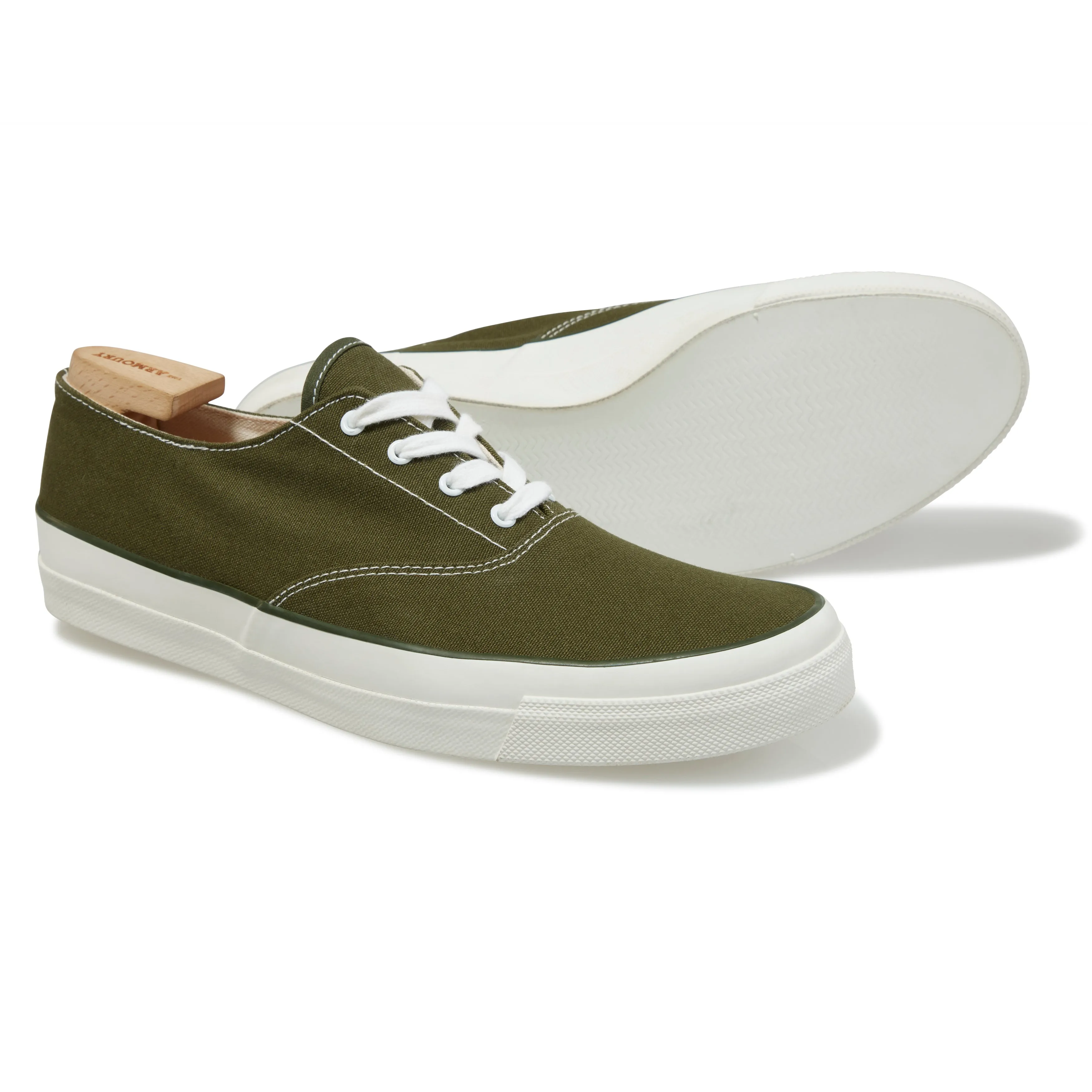 Cotton Canvas Deck Shoe Low