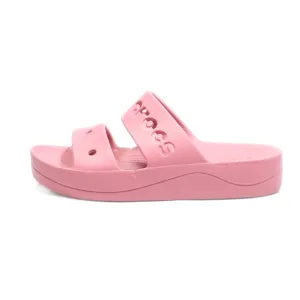 Crocs Baya Flat Sandals Eva Pink Colour For Women