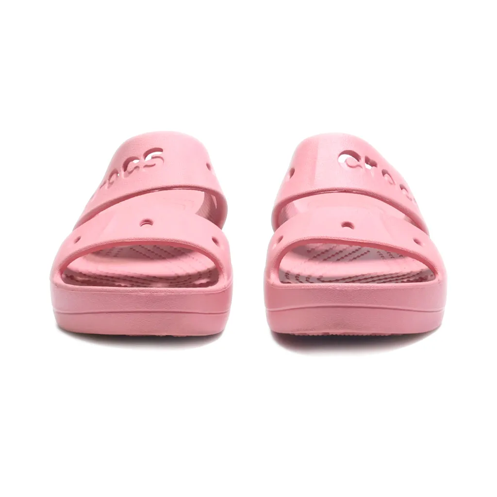 Crocs Baya Flat Sandals Eva Pink Colour For Women