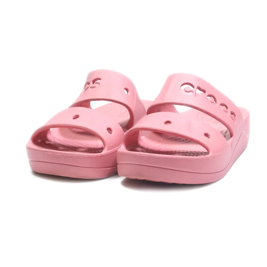 Crocs Baya Flat Sandals Eva Pink Colour For Women