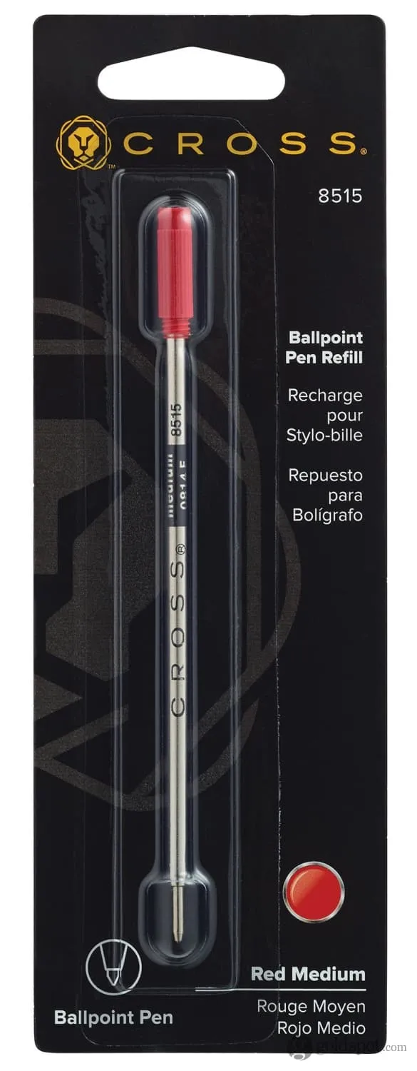 Cross Ballpoint Pen Refill in Red - Medium Point