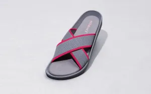 Cross Knit Sandals : Grey