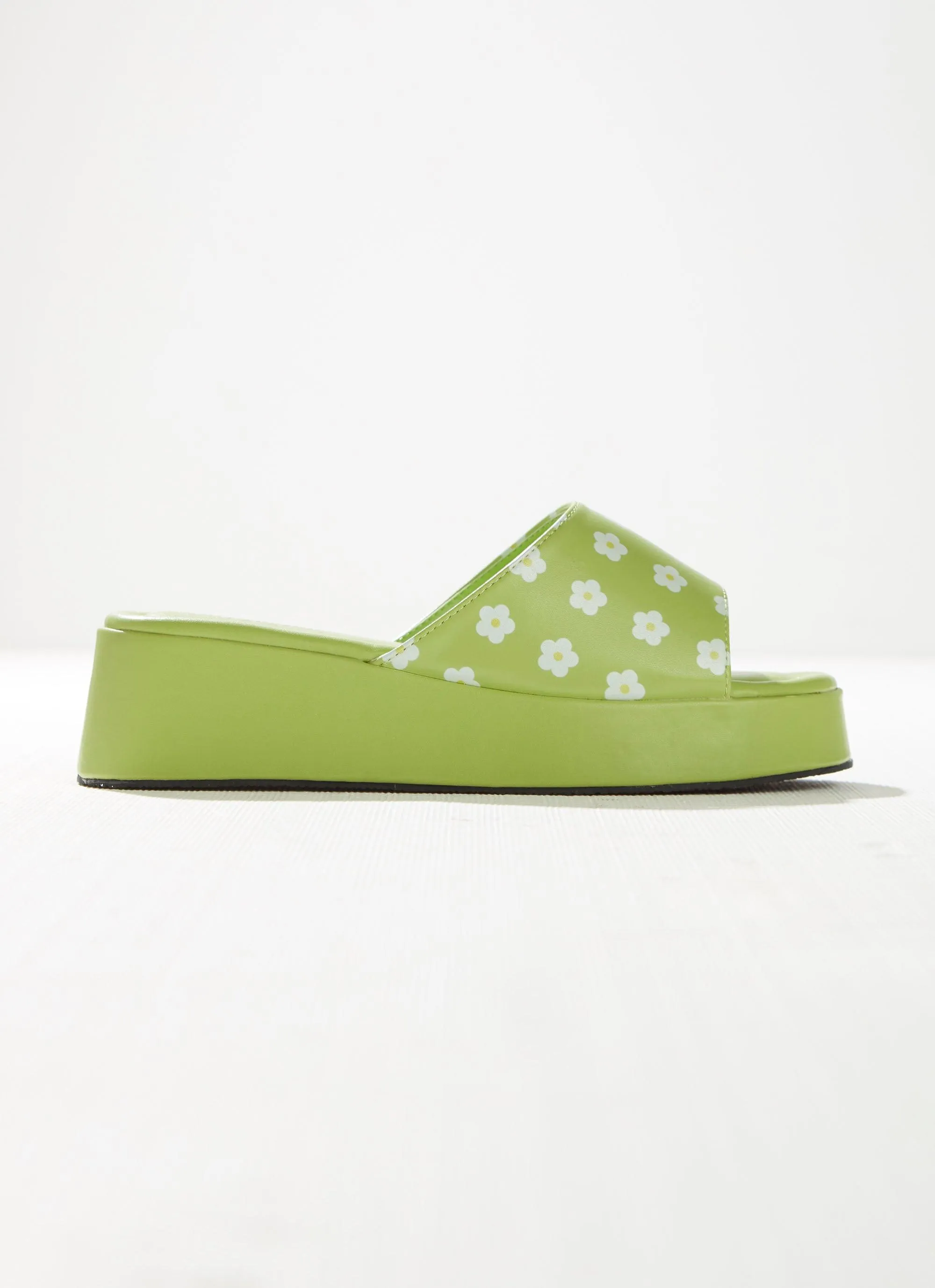 Daisy Chain Mule - Lime Daisy