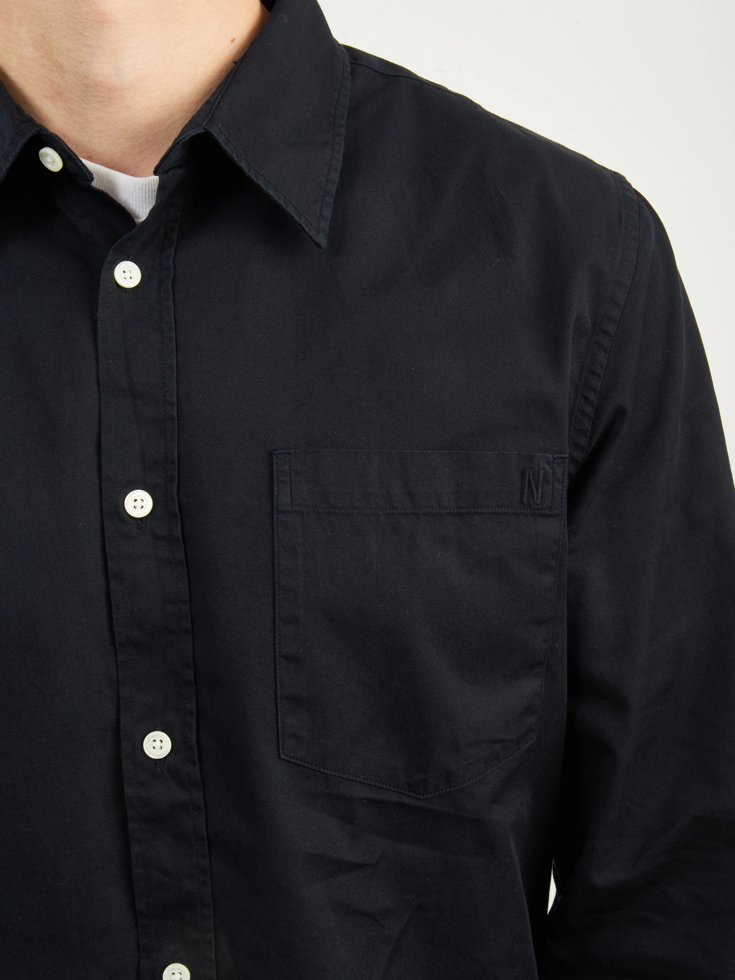 Dark Navy Osvald BD Twill Shirt