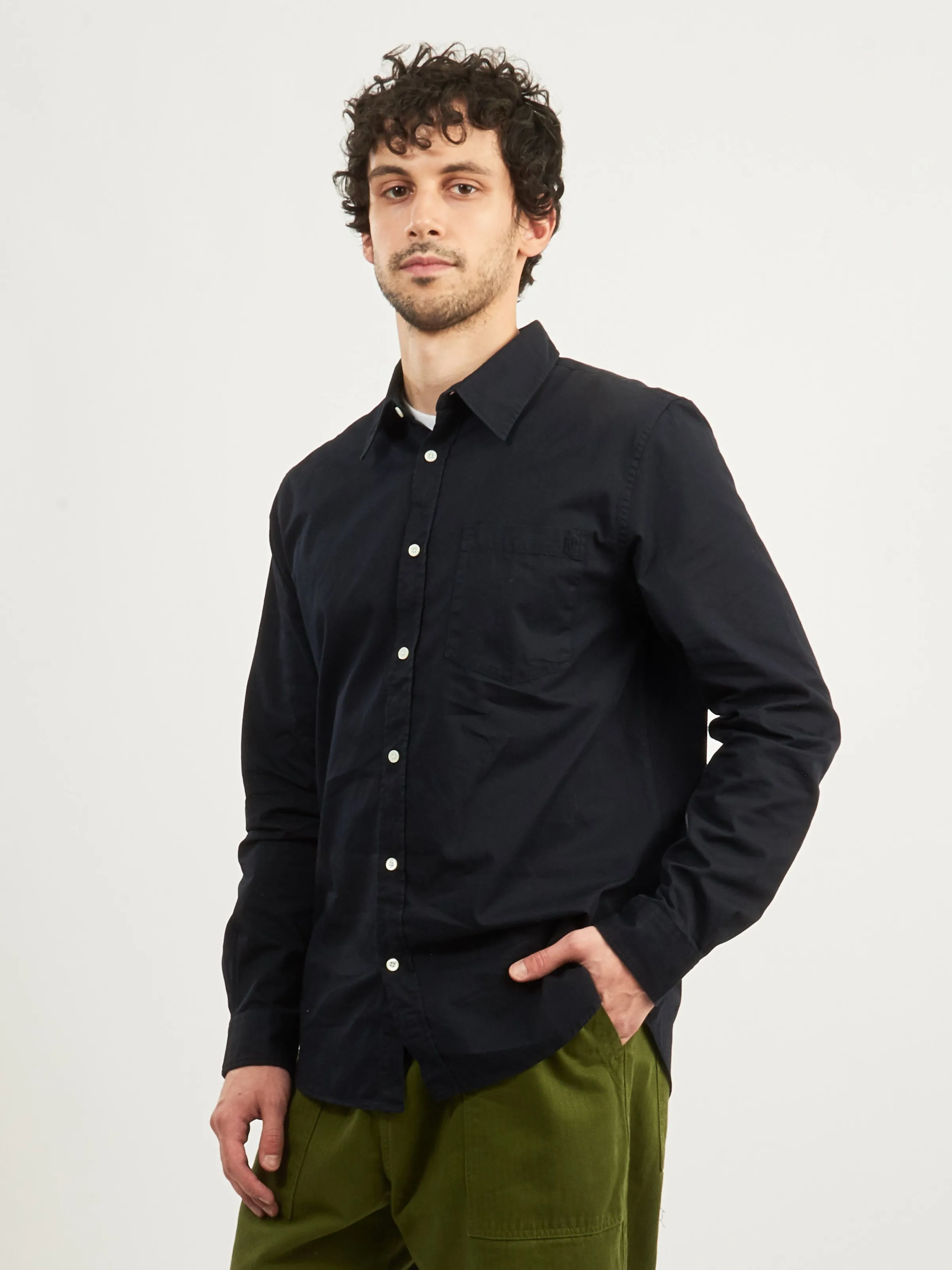 Dark Navy Osvald BD Twill Shirt