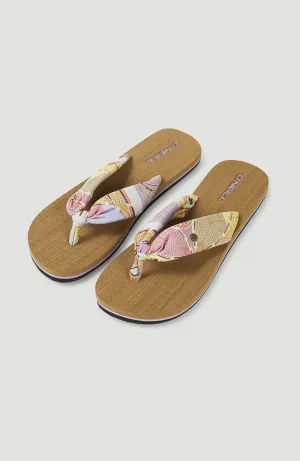 Ditsy Sun Bloom™ Sandals | Yellow Scarf Print