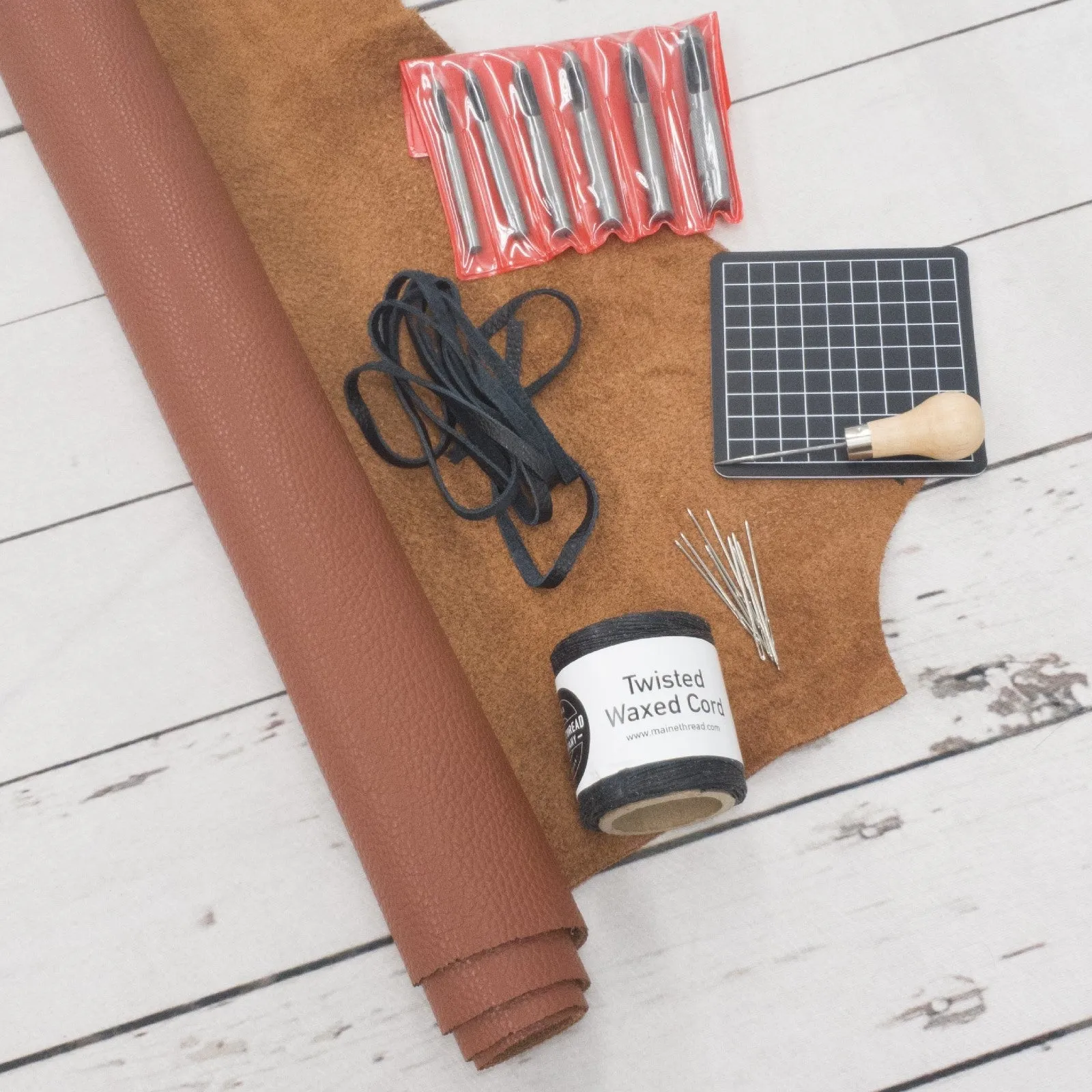 DIY Sun Sandal Complete Kit with Guide, Leather, and Tools