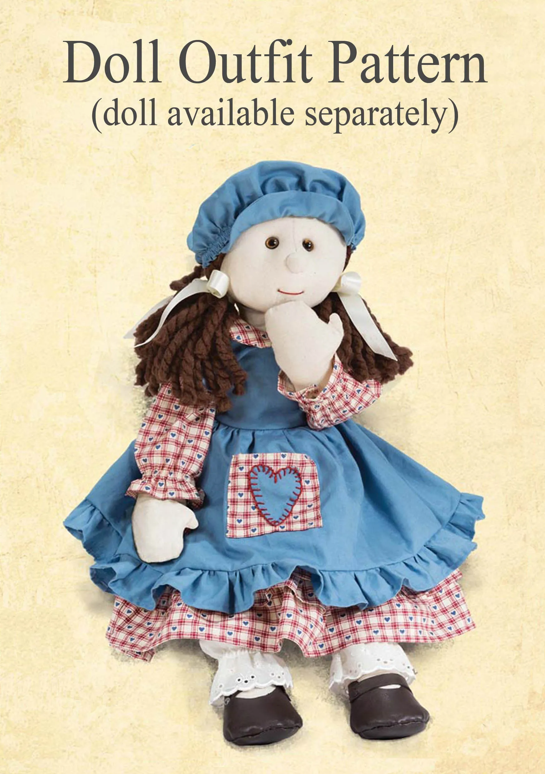 *DOWNLOAD* Sewing a Traditional Dress Outfit - A4 Pattern and Instructions - to fit 54cm Rag Doll