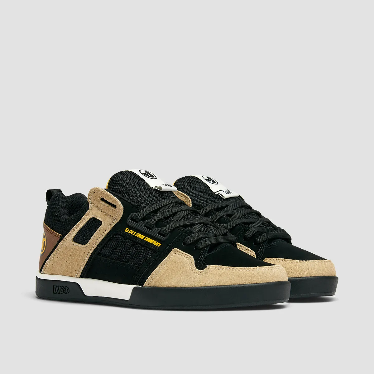 DVS Comanche 2.0  Shoes - Black/Tan/Yellow Suede