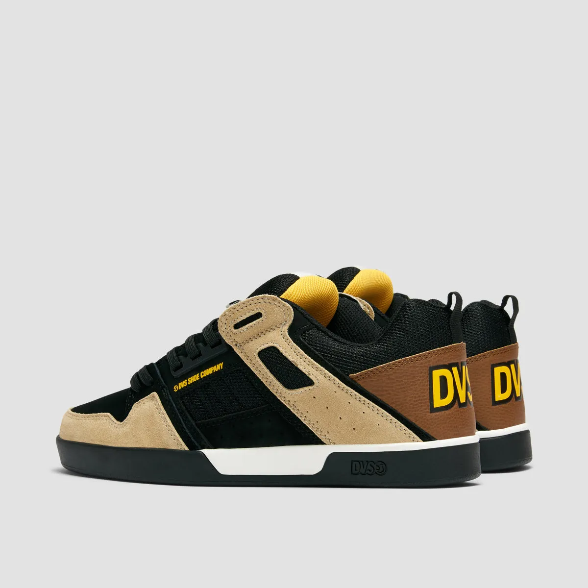 DVS Comanche 2.0  Shoes - Black/Tan/Yellow Suede