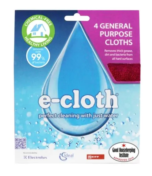 E-Cloth General Purpose Cloths 4pk