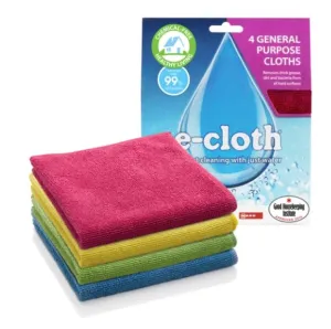 E-Cloth General Purpose Cloths 4pk