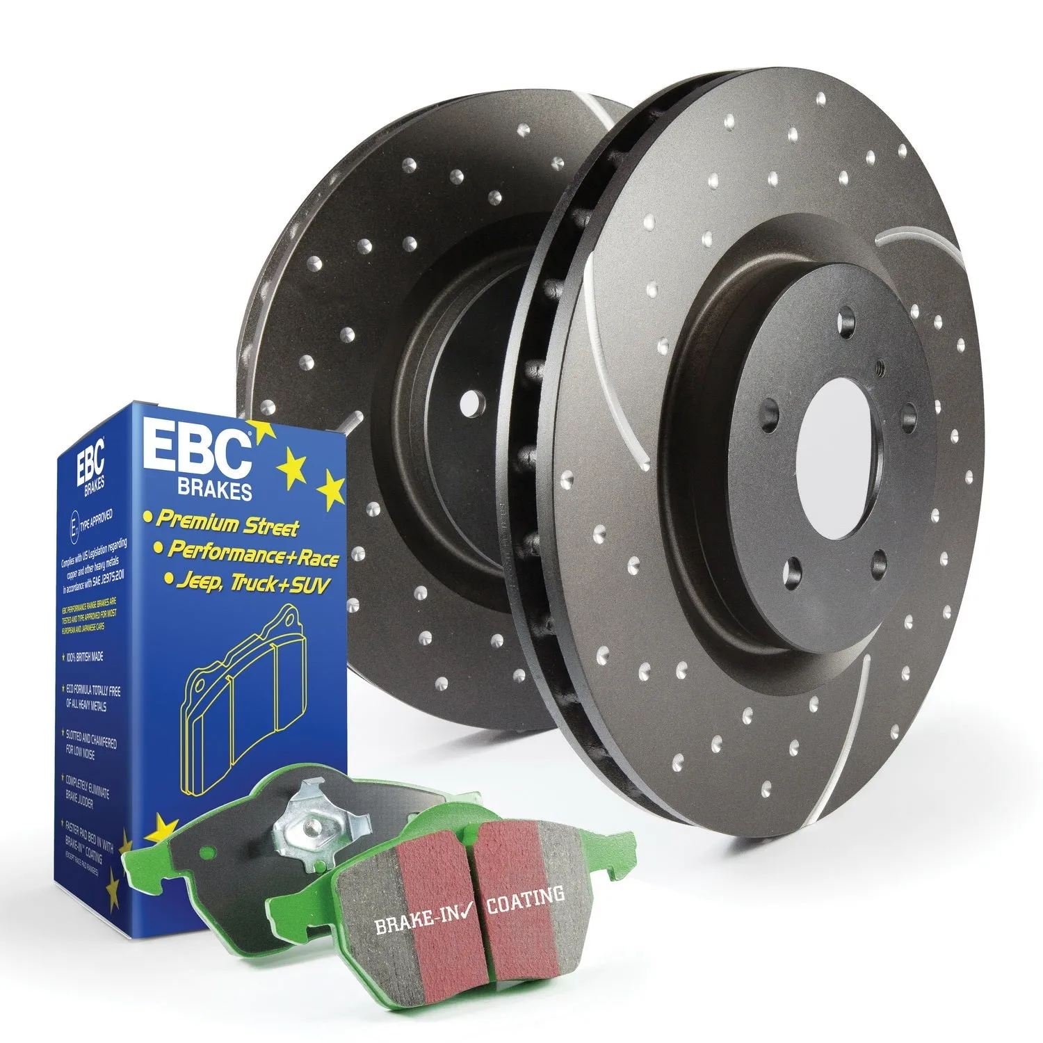 EBC Brakes S10KF1063 S10 Kits Greenstuff 2000 and GD Rotors