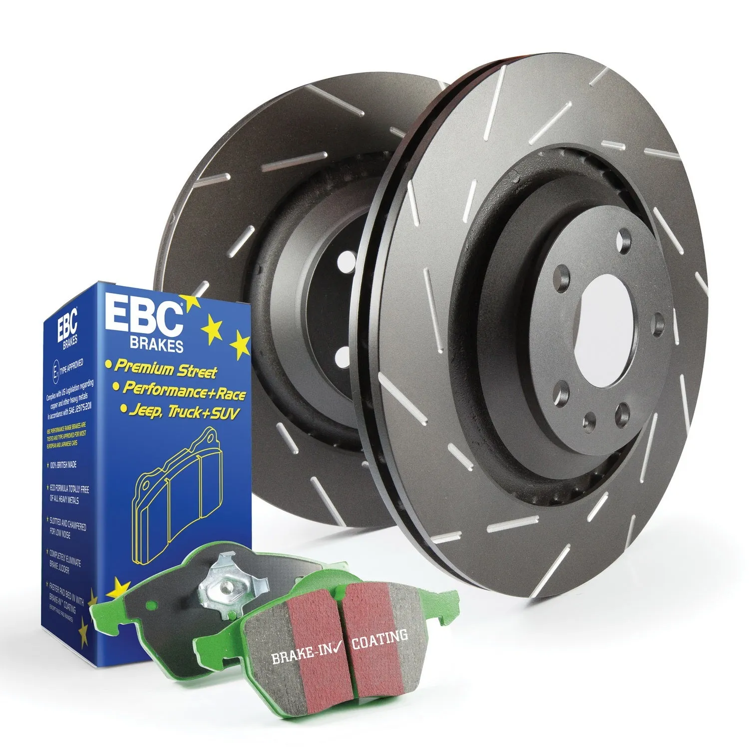 EBC Brakes S2KR1767 S2 Kits Greenstuff 2000 and USR Rotors