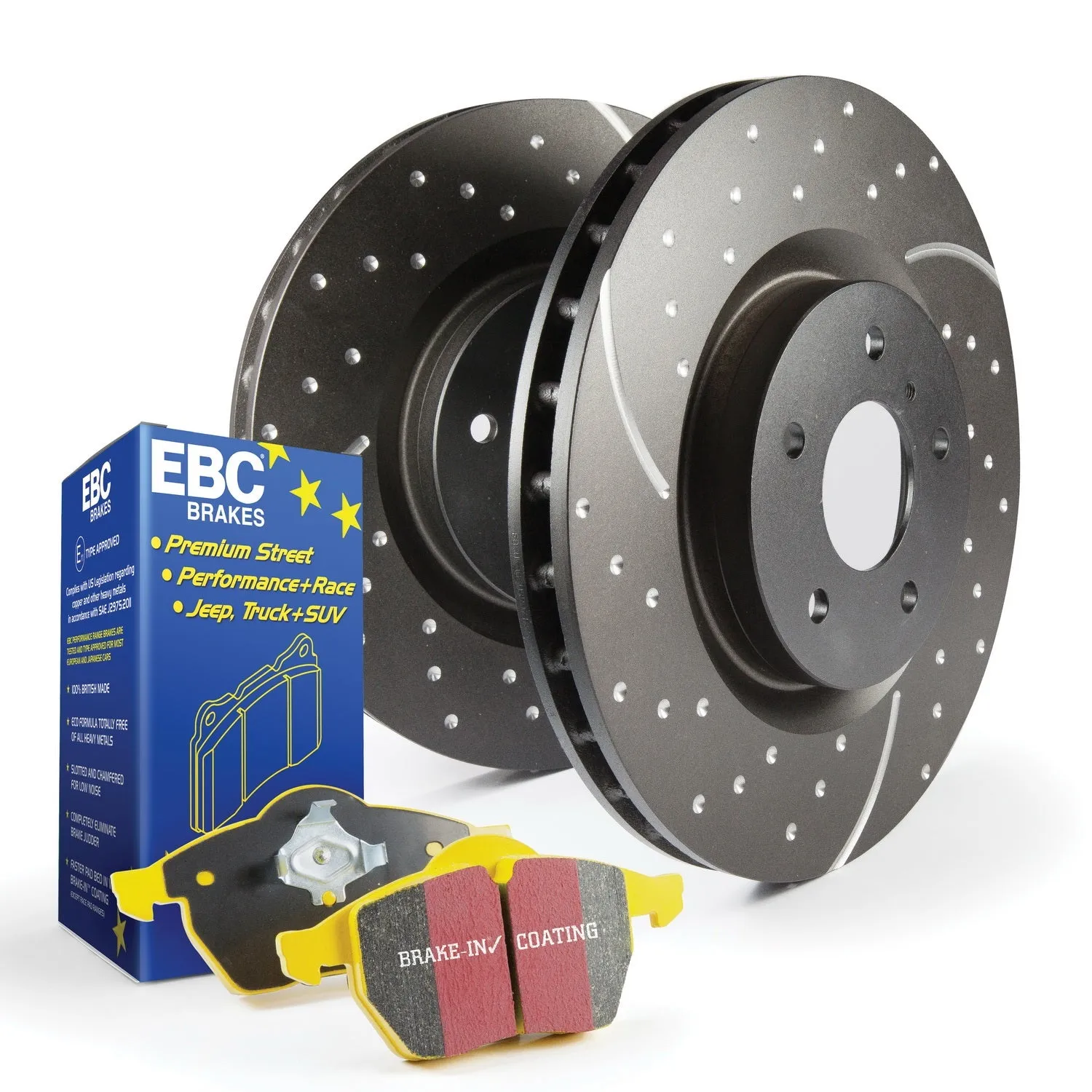 EBC Brakes S5KF1161 S5 Kits Yellowstuff And GD Rotors