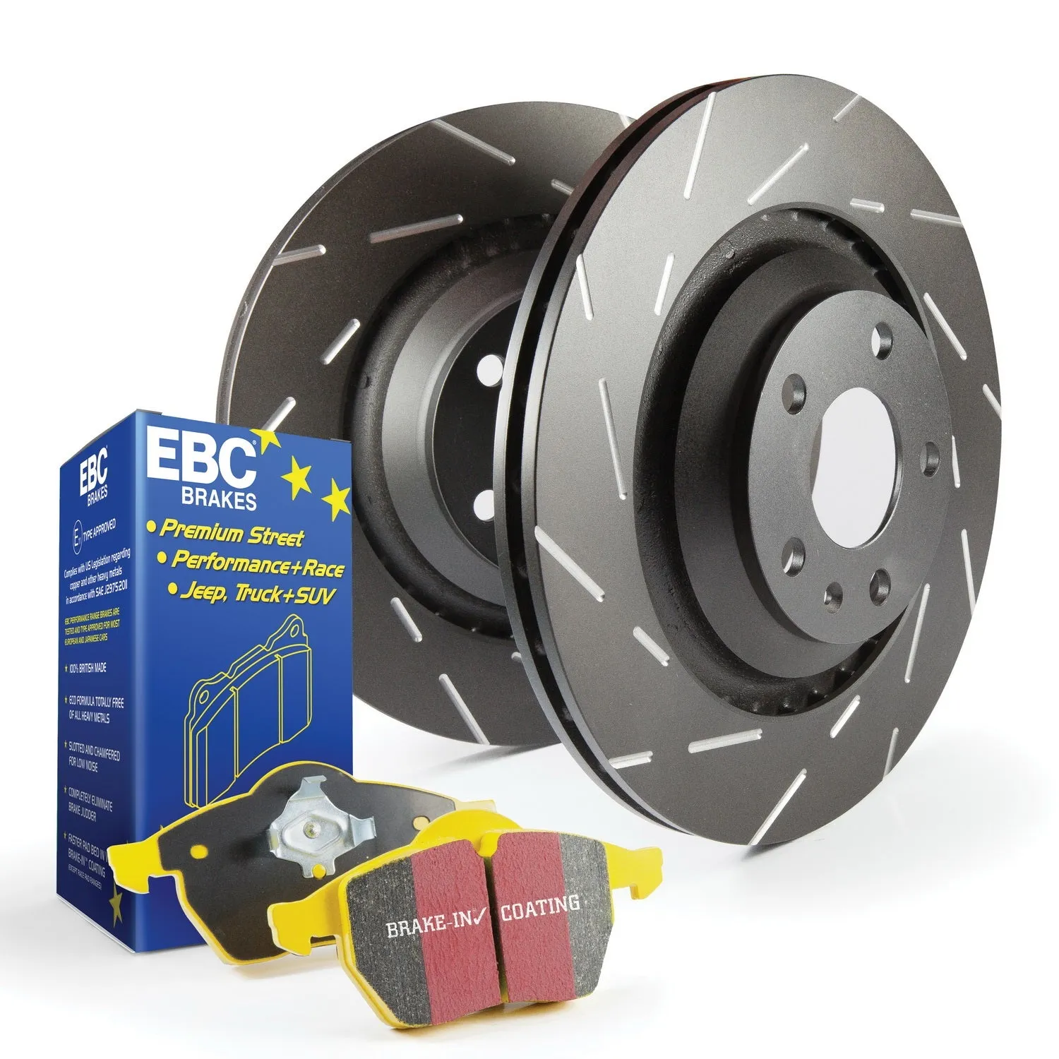 EBC Brakes S9KF1705 S9 Kits Yellowstuff and USR Rotors