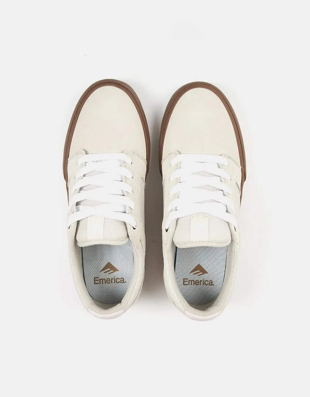 Emerica Cadence Skate Shoes - White/Gum